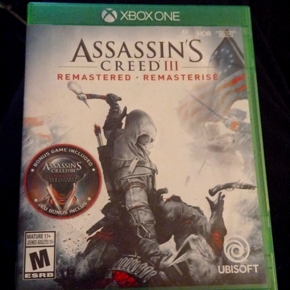 ASSASSINS CREED III (remastered) XBOX ONE GAME